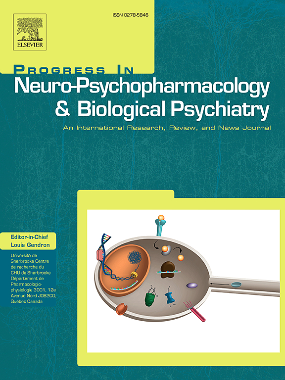 Go to journal home page - Progress in Neuro-Psychopharmacology and Biological Psychiatry